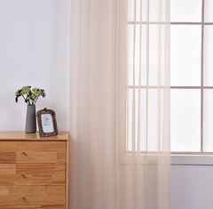 Set x2 paños de Cortinas de voile de 2.50 mts - Chula home deco