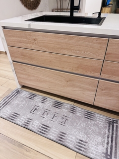 Alfombra para cocina plata