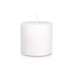 Vela Rustique Blanca sin aroma 10x10 cm - comprar online