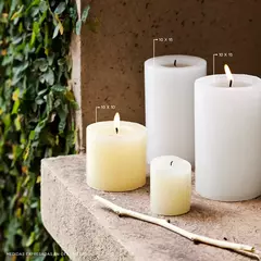 Vela Rustique Marfil sin aroma 10x15 cm - tienda online