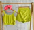 Conjunto short saia verde
