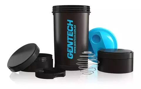 SHAKER CON COMPARTIMENTOS (500 CC) - GENTECH