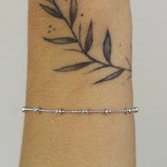 Pulseira Bolinhas 4mm, elo Bolinha Diamantada - comprar online