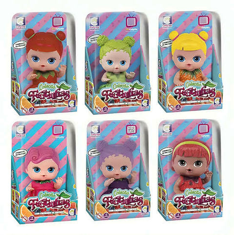 Boneca com cheirinho de fruta boneca coleção frutinhas cotiplas - comprar online