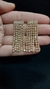 Brinco dourado M franjas de strass - comprar online