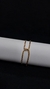 Pulseira dourada cruzada corrente - comprar online