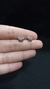 Meia argola zirconia cristal borboleta