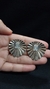 Brinco prata leque com zirconia - loja online