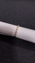 Anel dourado aparado zirconia M