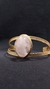 Bracelete pedra oval rosa bebe G - loja online