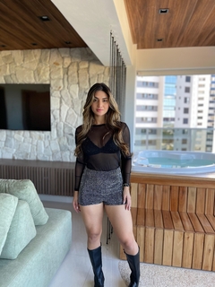 Short no stress cravejado Prata - comprar online