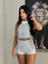 Cropped strass