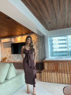 Vestido babado na internet