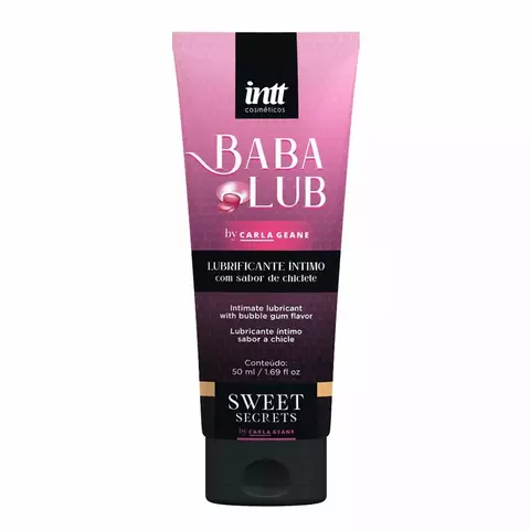 Babalub Lubrificante Beijável à Base d'Água 50ml Linha Sweet Secrets Intt