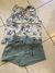 conjunto estampado sem mangas shorts verão moda - Rocha & Lopes