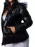 JAQUETA PUFFER FEMININA INVERNO COM CAPUZ CASACO METALIZADO PELINHOS -METALIZADA - Rocha & Lopes