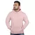 Moletom Rosa Masculino Feminino Capuz Canguru Liso Blusa de Frio Flanelada Casac