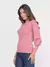 Blusa tricot feminina manga longa bufante social - loja online