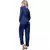 Pijama Blogueira Feminino Longo Aberto Blusa Com Botões e Calça Lisa Roupa de na internet