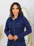 CAMISA JEANS COM BOLSO FEMININA SLIM, Moda Evangélica, Social, Blogueira, elegante na internet