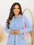 CAMISA JEANS COM BOLSO FEMININA SLIM, Moda Evangélica, Social, Blogueira, elegante na internet