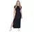 Vestido Longo Feminino Manga Curta - comprar online