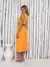 Conjunto Social de Saia com Fenda e Cropped de Amarração em Alfaiataria: Eleg? - comprar online