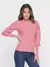 Blusa tricot feminina manga longa bufante social