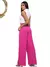 Calça pantalona lisa