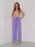 Calça pantalona lisa casula da moda, blogueira na internet