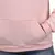 Moletom Rosa Masculino Feminino Capuz Canguru Liso Blusa de Frio Flanelada Casac - loja online