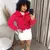 Casaco teddy feminino peluciado com botoes quentinha outono inverno - Rocha & Lopes