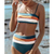 Biquíni listrado verão moda