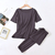 Pijama feminino verão manga curta liso calças modal fino solto - comprar online