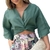 Conjunto blusa e saia longa florida - comprar online