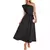 Imagem do Vestido com cinto de orelha ,ombro oblíquo um chamre, elegante, sensual