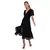 Vestido feminino de renda com decote em V manga curta vazado pulover - comprar online