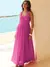 Vestido com elástico na cintura, regatinha, longo soltinho, leve - comprar online