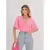 Blusa Cropped Decote V Manga Ampla Elegante