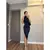 Vestido Feminino Midi Tubinho Gola Alta Regata Fenda Lateral Sexy Ousado Casual