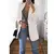 Terno casual slim fit feminino com pescoço polo, casaco temperado, moda europeia - comprar online