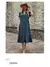 Vestido com decote em v de verão feminino