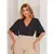 Blusa Cropped Decote V Manga Ampla Elegante - loja online