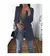 Imagem do Terno casual slim fit feminino com pescoço polo, casaco temperado, moda europeia
