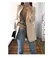 Terno casual slim fit feminino com pescoço polo, casaco temperado, moda europeia na internet