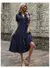 Vestido com decote em v de verão feminino