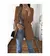 Imagem do Terno casual slim fit feminino com pescoço polo, casaco temperado, moda europeia