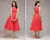 Vestido vintage feminino sem mangas com decote em o