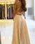 Imagem do Fatapaese vestido de baile elastano cetim com fenda lateral a linha colher estiloso formatura casamento