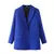 Imagem do Blazer de trespassado chique feminino, casaco vintage, gola entalhada